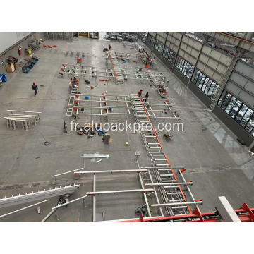 Ligne d'emballage d'ensachage de film matériel automatisé en aluminium